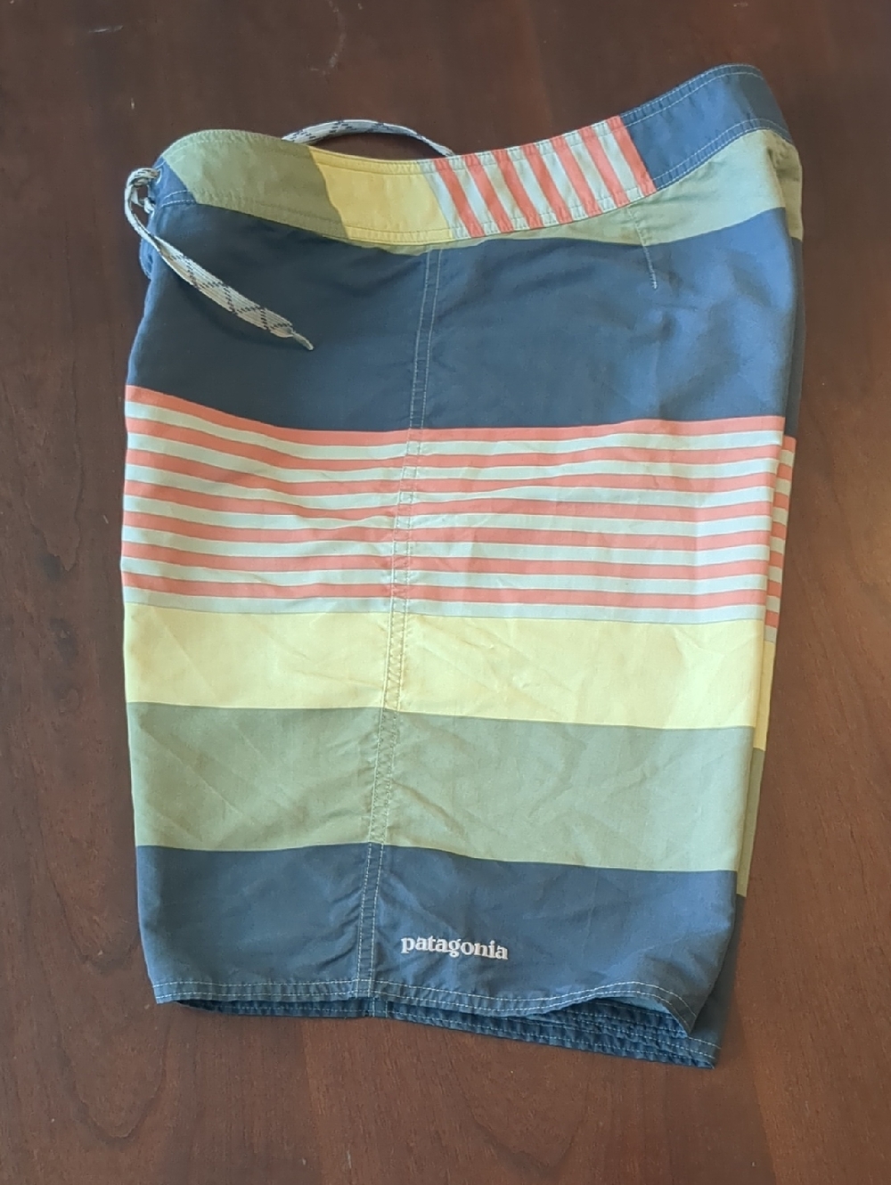 Patagonia Men’s Multicolor Striped Board Shorts,Size 30  CommonThreads Recycled